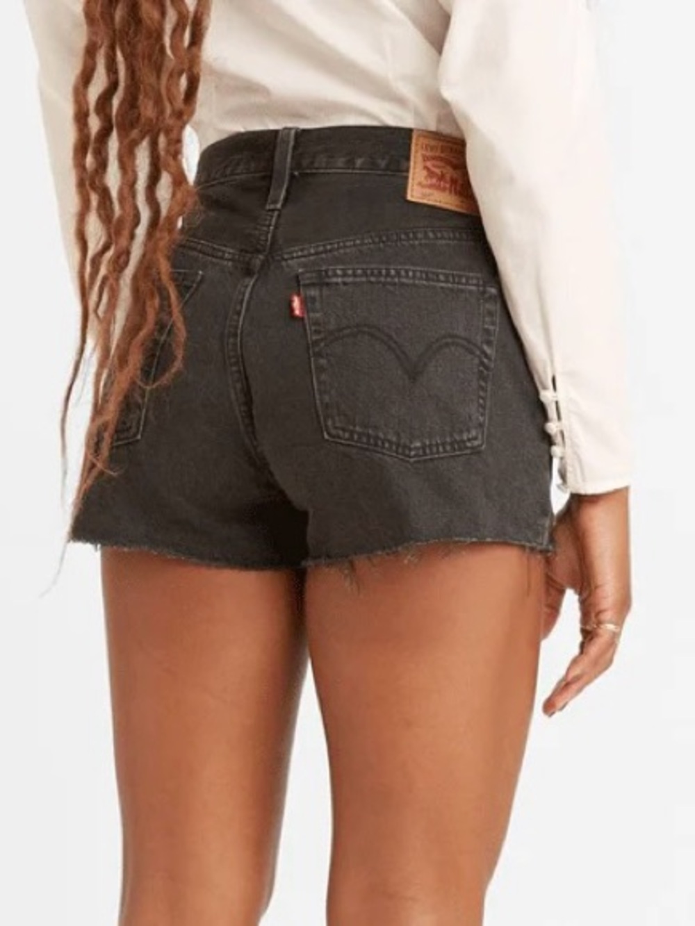 Levi's Womens 501 Original Shorts in Lunar Black